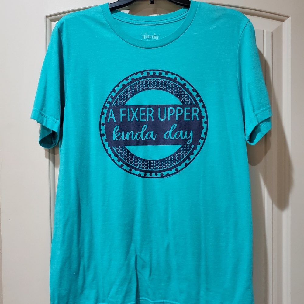 🎈2for$10🎈Fixer Upper tee teal large.
